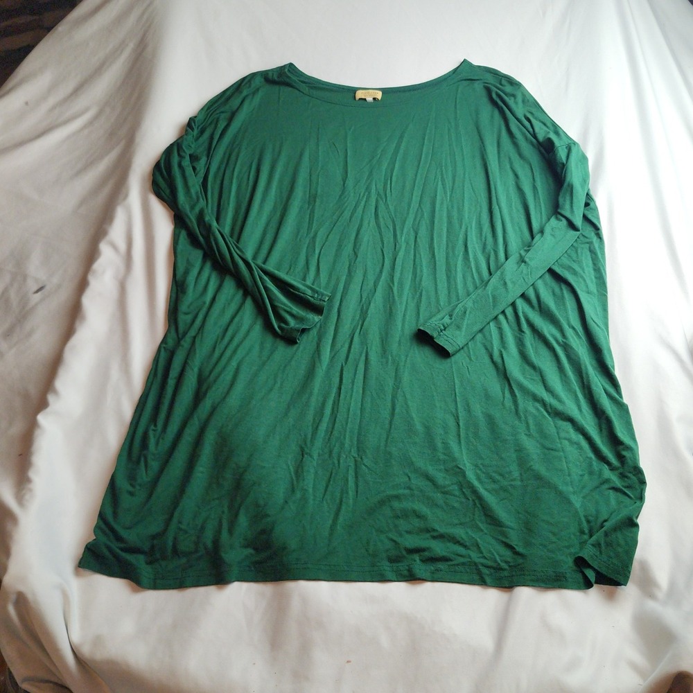 Piko 1988 Long Sleeve Top Oversized Batwing Knit Green Women's Size Extra Large